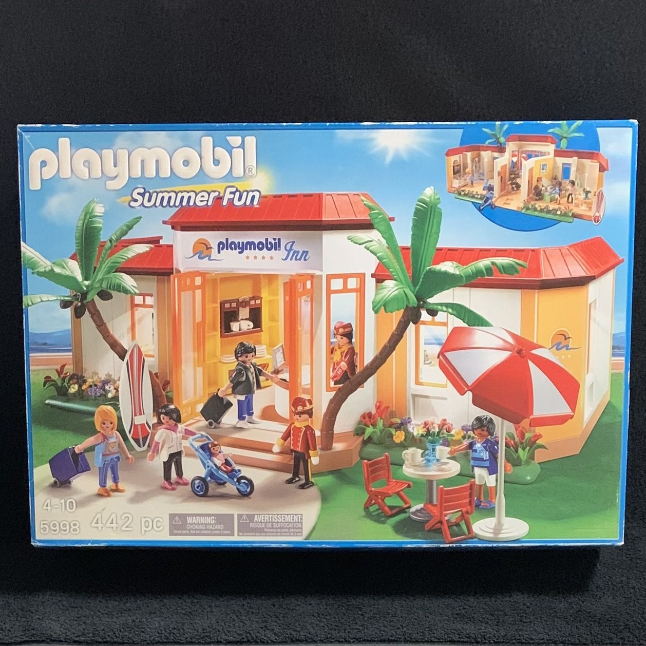 PLAYMOBIL #5998 TROPICAL BEACH INN SUMMER FUN VHTF