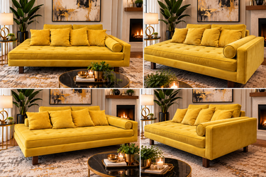 Modern Microfiber Velvet Sofa