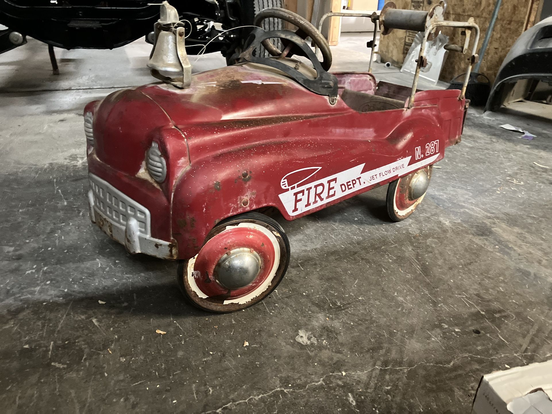 1950s Vintage Pedal Car, Perfect Patina