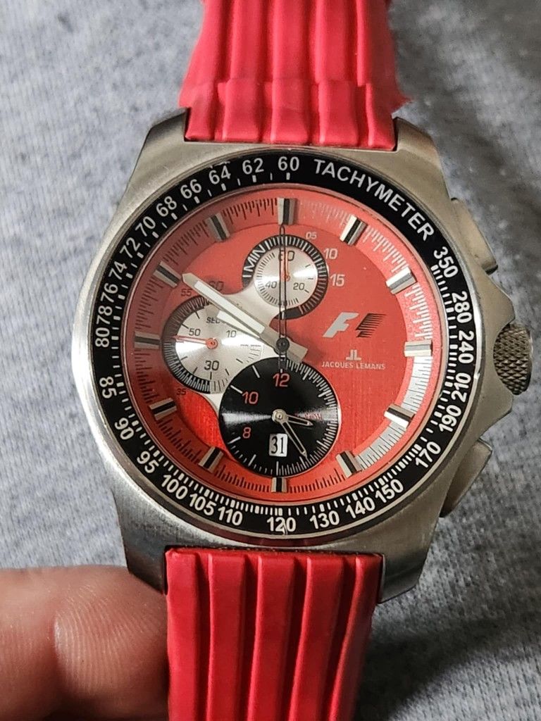 Jacques lemans F1 mens watch with new battery
