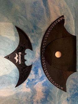 Batman Batarang Throwing  with Leather Sheath