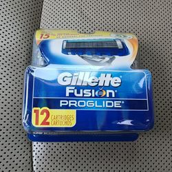 Gillette Fusion Cartridges 12 PCs New