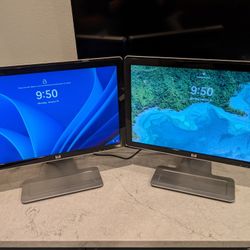 2 - 22" HD computer monitors