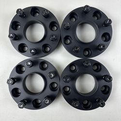 5x127 (5x5) Wheel Spacers 1.25 inch Thick 1/2-20 Studs 71.5mm Bore Jeep Set of 4