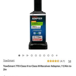 Receiver Adapter Tow 1 1/4 To 2" 