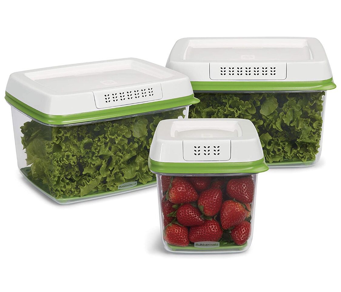 Rubbermaid FreshWorks Produce Saver Food Storage Containers Stay Fresh