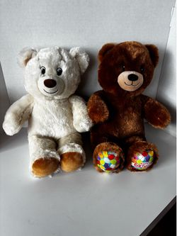 Two Build A Bears in Excellent Condition Birthday/Lil Pudding Cub