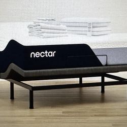 🛏️ Nectar PREMIER HYBRID (QUEEN) Mattress + LUXE ADJUSTABLE Base  + HEADBOARD - SALE ~70% Off