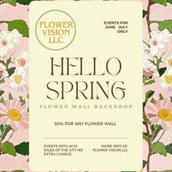 Flower Wall Backdrops 