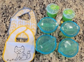 New Bibs and Baby Set