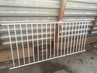 White Metal Railing Panel