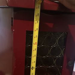 Red Side Table/ Read Caption 