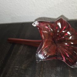 Vintage Handblown Glass Flower