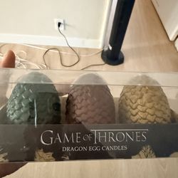 Game of thrones dragon egg candles