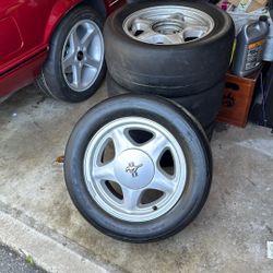 Foxbody Pony Wheels Wrapped In Nitto Nt01 Tires