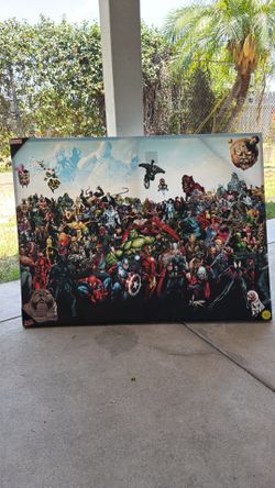Marvel canvas decor