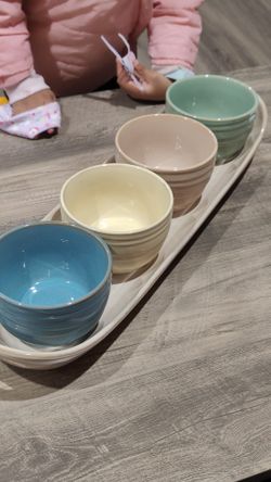 4 BOWL +Tray Serving Platter