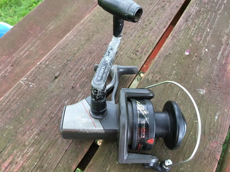 Shimano fishing reel.