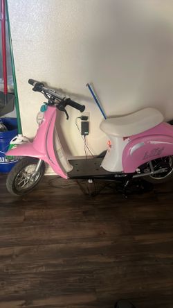 Pink auto razor moped for girl kids