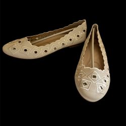 Women’s Beige Designer Fashion Flats Shoes