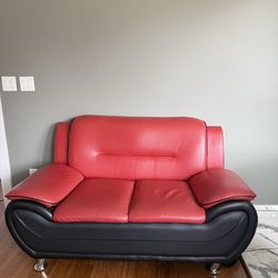 Red sofa
