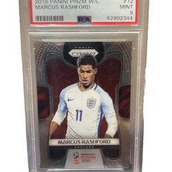 2018 Panini Prizm Marcus Rashford WC England #72 PSA 9
