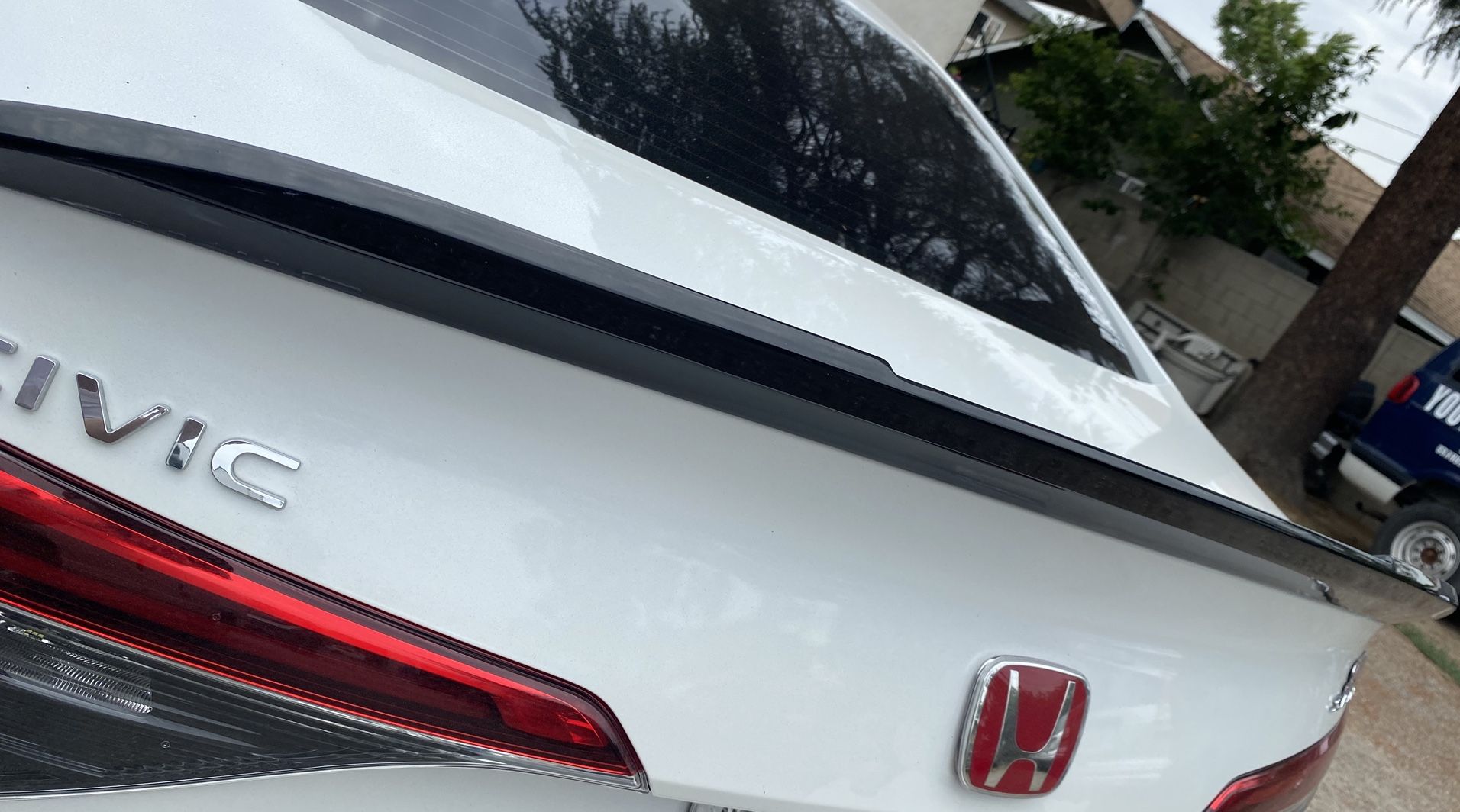 22-25 Duck Bill Trunk Spoiler Wing For A Honda Civic Sedan