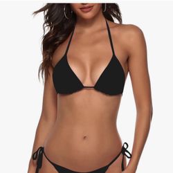 Women’s Bikini, Black, Size Small