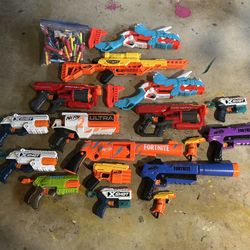 Nerf Guns Lot 15+