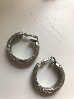 Silver earrings