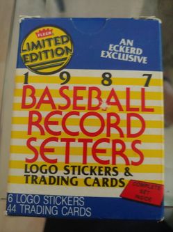 1987 fleer baseball card record setters set