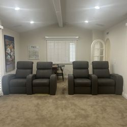 Flicks Recliner Power w/Power Headrest- All Leather