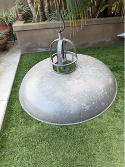 CB2 Galvanized Pendant Light