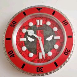 Invicta 14" Marvel Universe Deadpool Wall Clock