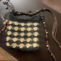 Crochet Beaded Purse $12