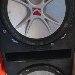 Pair of 12" Kickers in pro ported box