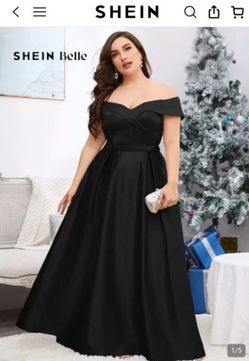 Formal Bridesmaid  Black Dress 0XL