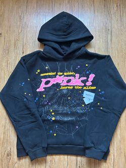 Black P*NK Sp5der Hoodie
