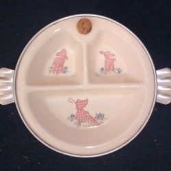 Vintage Bo Peep Children's Warning Dish By Excello, Made In USA