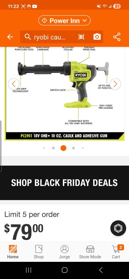 Ryobi Adhesive Gun