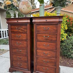 Solid Wood 14 Drawer Rotating Dresser Chest of Drawers with Mirror Furniture Great Condition