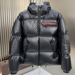Prada Puffer Jacket Black/Red