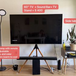 Samsung TV and Sound Bar, Low Price