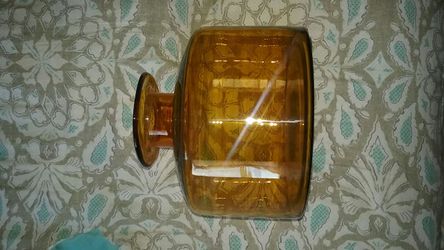 Amber colored Glass VASE