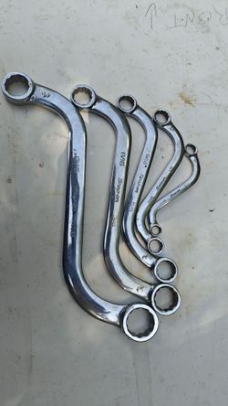Snap-On 5 Piece Dual Boxend SAE S-Bend Wrench Set