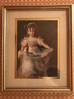 Flower Girl picture and frame.