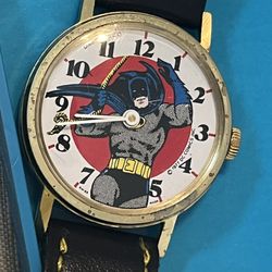 Great Gift!! Rare Vintage Dabs Super Hero Wrist Watch - “Batman” with box.