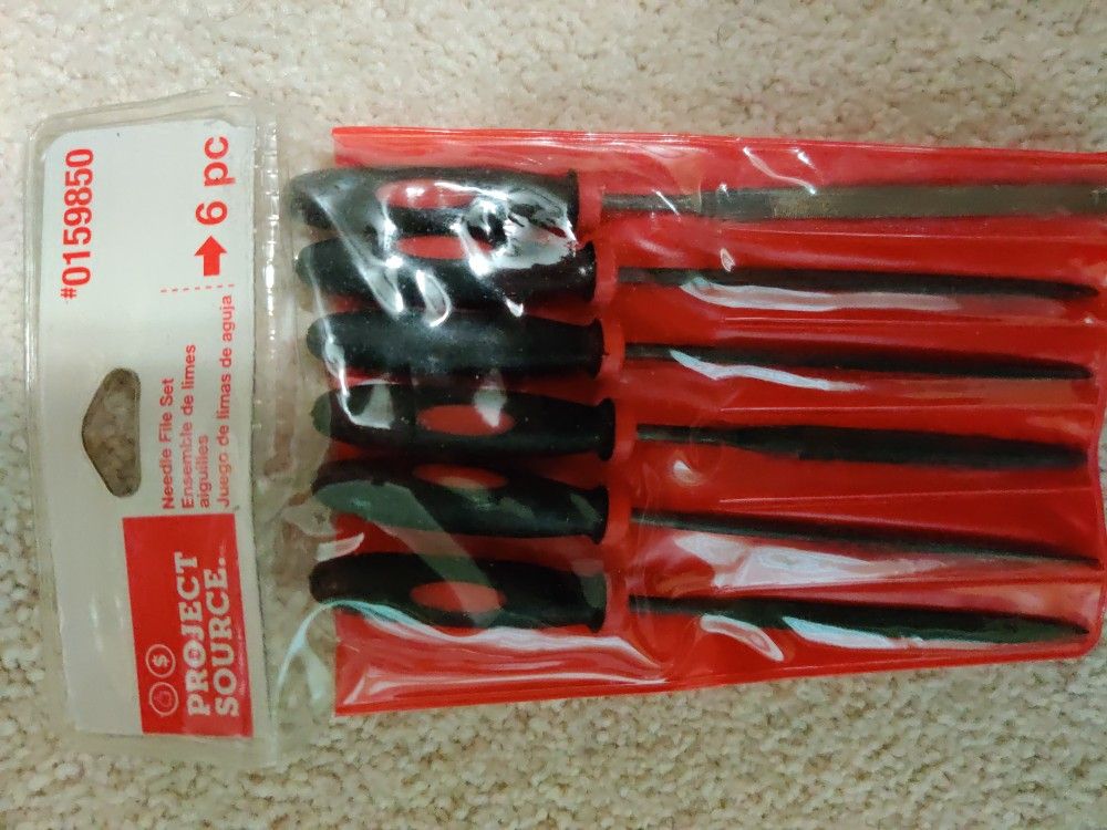 NEW! PROJECT SOURCE 6 PC Needle File Set (#0159850) - Detail/Hobby/Metal Work