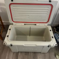 Scheels 50 Quart Heavy Duty Roto-Molded Super Cooler - Tan / Off-White