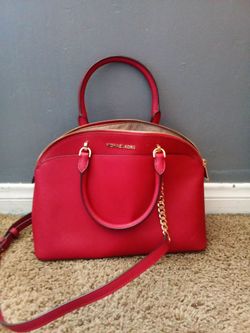 Michael Kors red Leather women purse